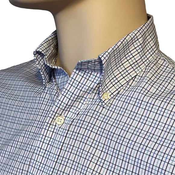 Ralph Lauren Dress Shirt Slim Fit Classic Windowpane Multi Check Plaid 15 32/33 - Picture 4 of 13